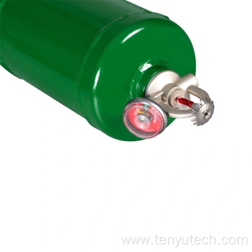 Stingător cu pulbere uscată suspendat montat pe tavan